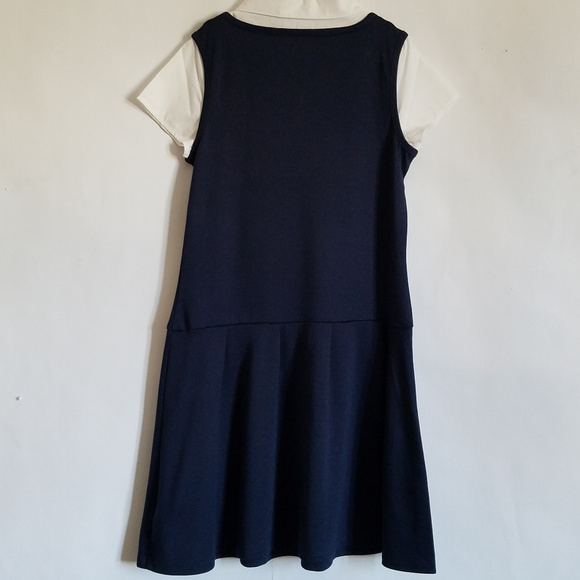 Uniform-Girls Uniform Ponte Knit 2 In 1 Dress 2XL - Picture 2 of 7